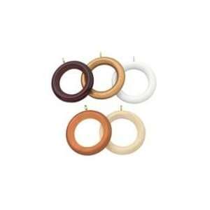  Wood curtain rings with clips