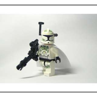 NEW☆ LEGO Star Wars Sand Green Clone Trooper White Cape & Custom 