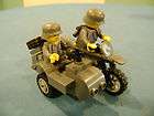 LEGO LOT #68 CUSTOM WW2 WORLD WAR 2 GERMAN SIDECAR MOTORCYCLE AND 2 