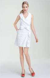Milly Floral Eyelet Cotton Wrap Dress $425.00