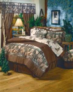 WHITETAIL DREAMS 8 piece FULL Bed In A Bag comforter set