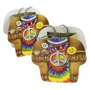   Hippie Flower Child Paper 60s Groovy Shirt Shaped Treat Bags Toys