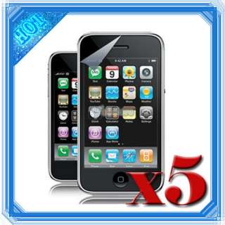 5X LCD SCREEN PROTECTOR SHIELD GUARD FOR IPHONE 3G 3GS  