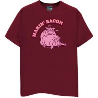 Makin Bacon making pig hog roaster BBQ pork t shirt  