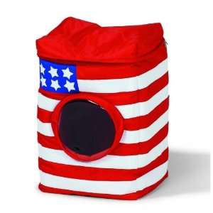  Lazzari Flag Design Laundry Hamper (Red/White/Blue) (23H 