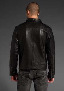 TRUE RELIGION MEN LEATHER JACKET $880 Size SMALL 100%AUTHENTIC  