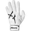 Mizuno Vintage Pro G3 Batting Gloves   Big Kids   White / Black