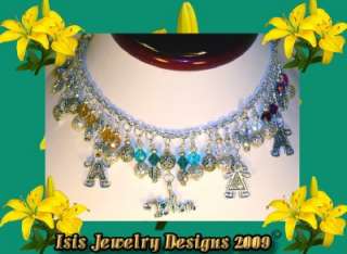 Isis Jewelry Design Mother & Child Birthstone Bracelet made w 