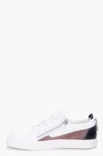 Giuseppe Zanotti White Leather Low Top Sneakers for men  
