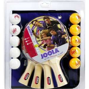  Joola Table Tennis Racket Family Set   4 Paddles 10 Balls 