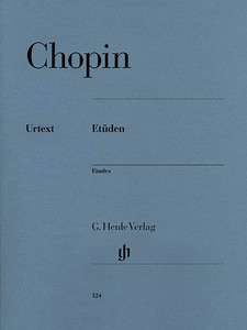 Chopin Etudes Piano Solo Henle Urtext Sheet Music Book  