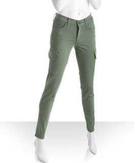 James Jeans mint green stretch cotton Twiggy Cargo skinny jeans