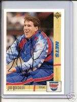 1992 Upper Deck Jud Buechler Signed card Nets  