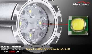   MJ856 (B) O ring mount 1600 lumen LED Bike Light with MJ 828 battery