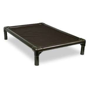  Standard Elevated Chew Proof Dog Bed in Walnut Size: Large 