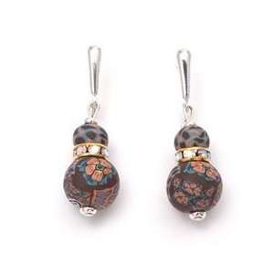 Kaden Collection Retired Large Bead Earrings with Swarovski Crystal