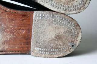 Vintage 60s Florsheim Royal Imperial Black Leather Wingtip Oxford Shoe 