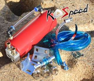   RED ALUMINUM 750ML RACING OIL CATCH BREATHER TANK/CAN/RESERVOIR  