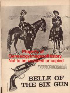 Belle Starr Of The Six Gun + Outlaw Queen Genealogy  