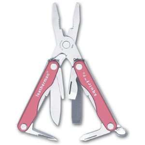  Leatherman Squirt P4 Pliers Key Ring Tool with Pink Handle 