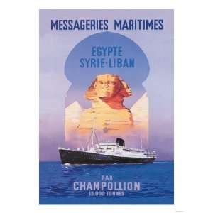  Messageries Maritimes Egypt Syria Lebanon Cruise Line 