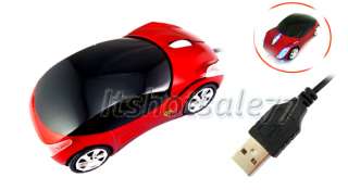 Red Car Shape USB 3D Optical Mouse Mice for PC/Laptop  