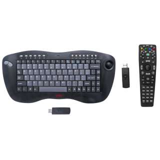 GHz RF Compact Wireless Keyboard with Multimedia MCE Remote 