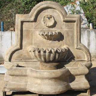 Large Shell Outdoor Water Fountain Solid Cast Stone Custom Color 