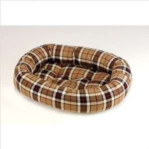   Donut Dog Bed in London Plaid Size Small (27 x 22)