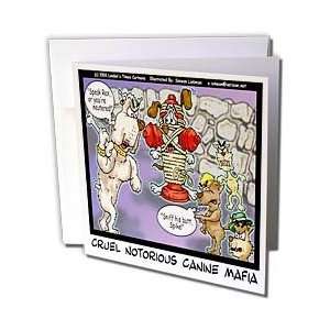 com Londons Times Funny Dogs Cartoons   Canine Mafia   Greeting Cards 