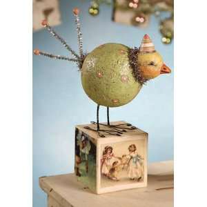 Bethany Lowe Designs Easter 2011, Standing Spring Bird   GREEN  