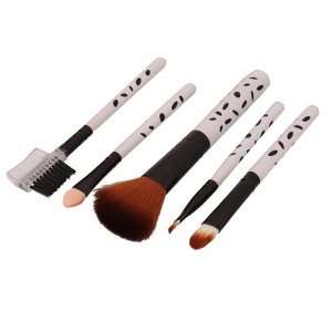  5 Pcs Cosmetic Makeup Brush Set for Blush Lip Brow 