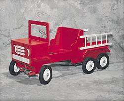 Fire Truck Pedal Car with working steering mechanism, smooth pedal 