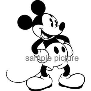  Mickey Mouse Truck Car Wall Decal Sticker  WHITE COLOR 