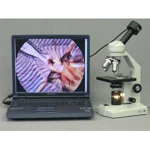 40X 1600X Compound High Power Microscope + USB PC Camera  