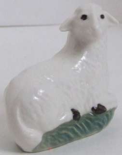 Lomonosov Porcelain Animal Figurine of a SHEEP ON GRASS  