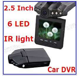 Portable Car DVR Camera Video Recorder with 2.5 TFT LCD  