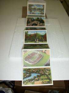 1945 Vintage Notre Dame Accordian Fold Out Postcards  