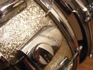   Vintage Snare Drum 5.5X14 Silver Sparkle Remo Percussion Drums EXC