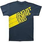 AUGUST BURNS RED stripe logo T SHIRT NEW S M L XL