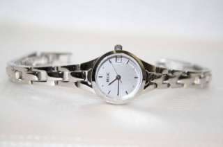 Relic by Fossil Ladies Stainless WHITE DATE Small Dial Watch ZR33471 