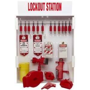 Brady Lockout Station with Padlocks, Tags, and Devices, Enclosed 