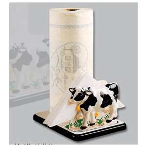Cow Paper Towel And Napkin Holder 