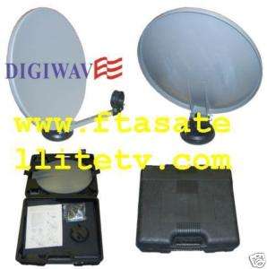 Portable Satellite Dish kit w/ Carry Case For traveler  