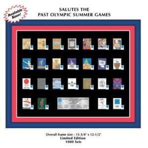  Historic Olympic Summer Game Poster Pin Set   Limited 