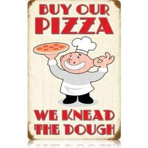  Buy Our Pizza Food and Drink Vintage Metal Sign   Victory 