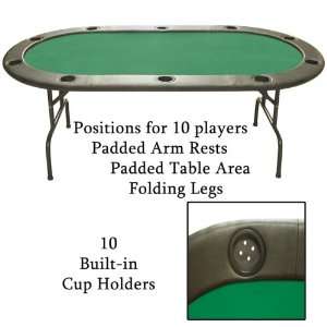 Full Size Texas Holdem Green Felt Poker Tables 83 x 44  