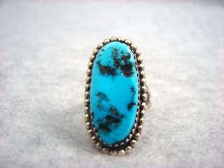 description this is an oval sleeping beauty turquoise ring the stone 
