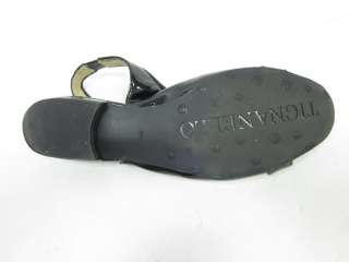 TIGANELLO Black Patent Leather Slingbacks Sandals 5.5  