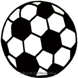   Sport Round Rug Soccer Ball with Non Skid Backing Ball Game 39 New